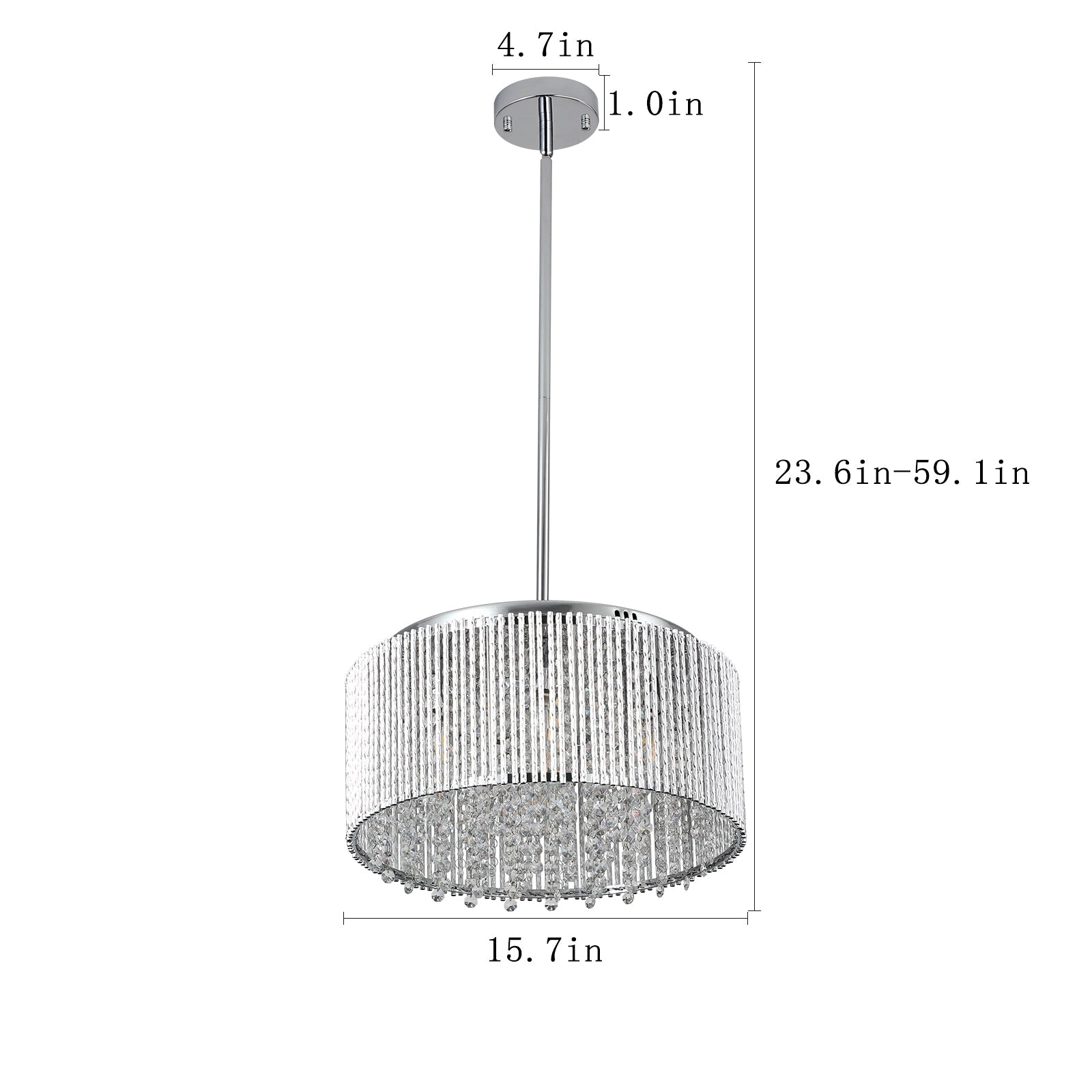 Silver LED Pendant Lighting -Contemporary Elegance & Efficient Illumination