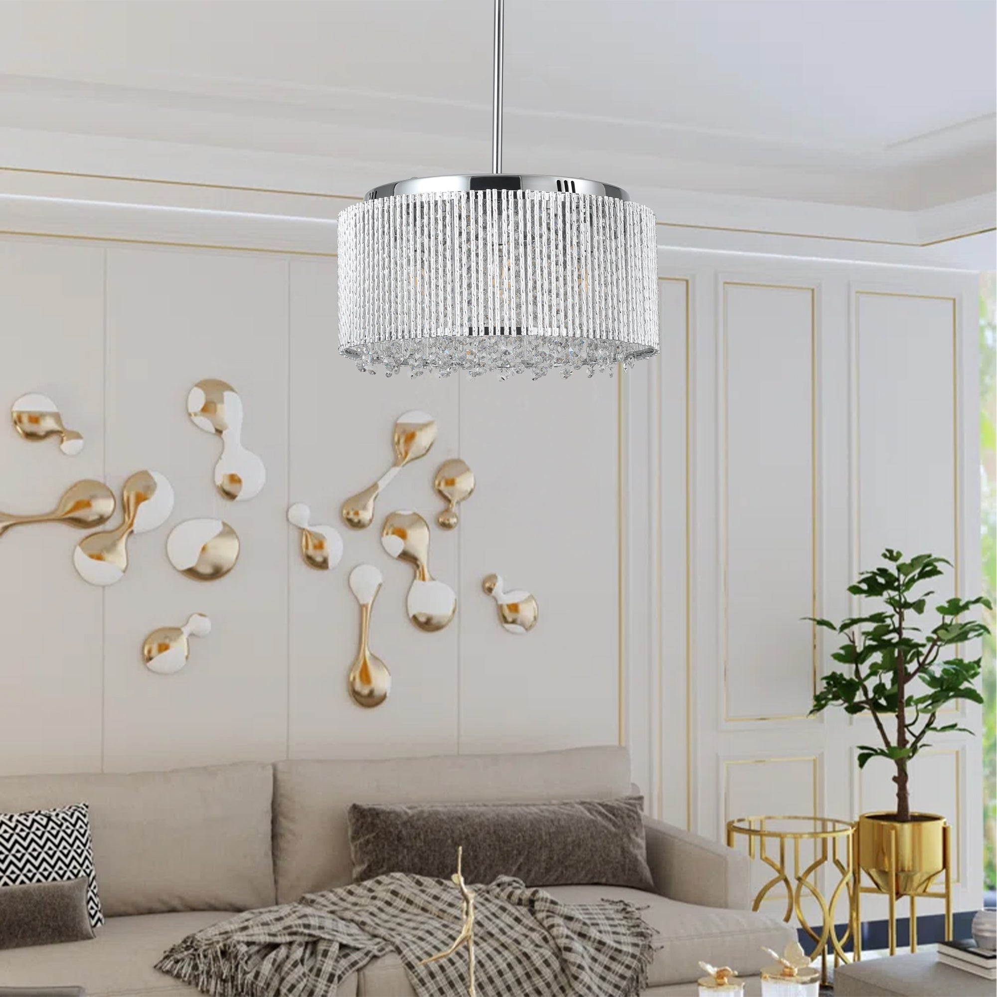 Silver LED Pendant Lighting -Contemporary Elegance & Efficient Illumination