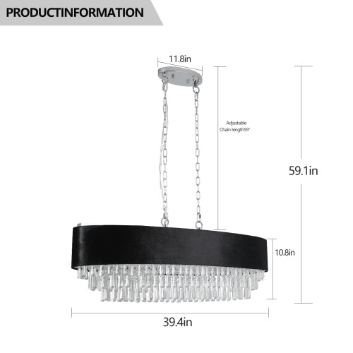 Modern Crystal Chandelier -Sleek Luxury Illumination