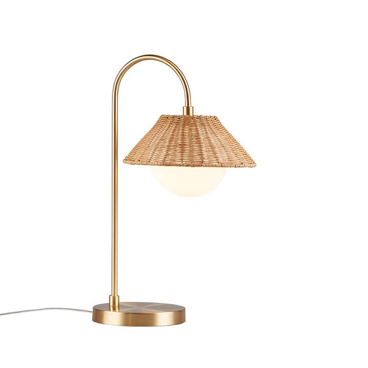 Rattan Weave Shade Table Lamp