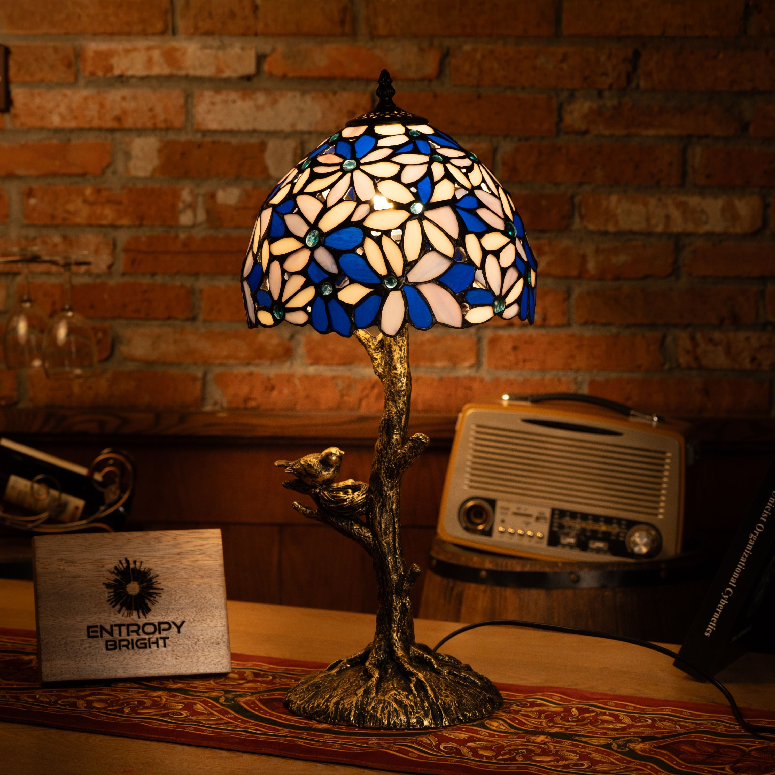 Bluebell Radiance Tiffany Table Lamp