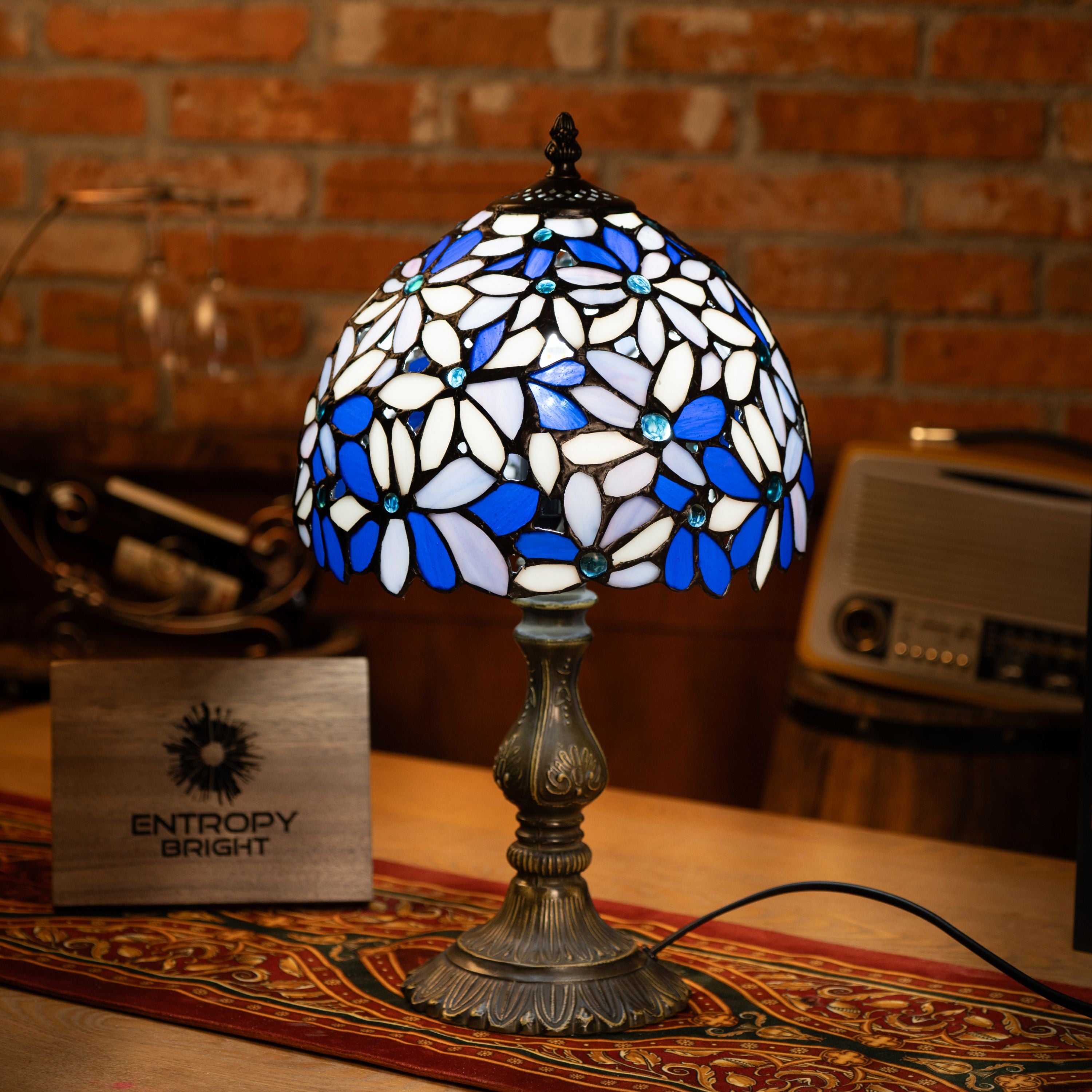 Bluebell Radiance Tiffany Table Lamp