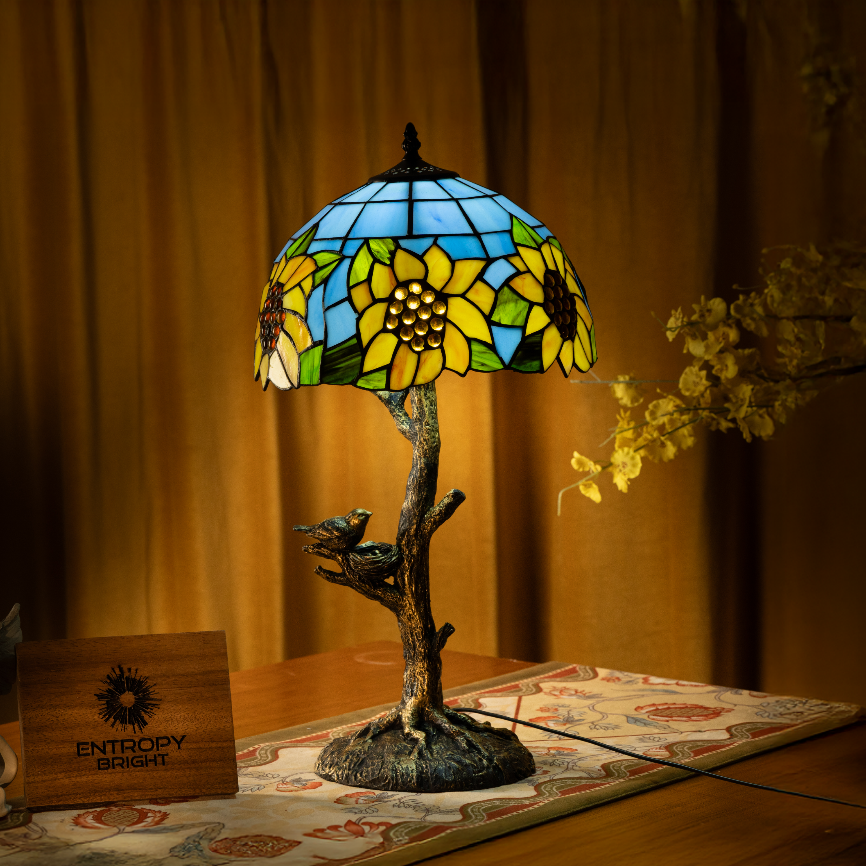 Sunflower Haven Tiffany Table Lamp