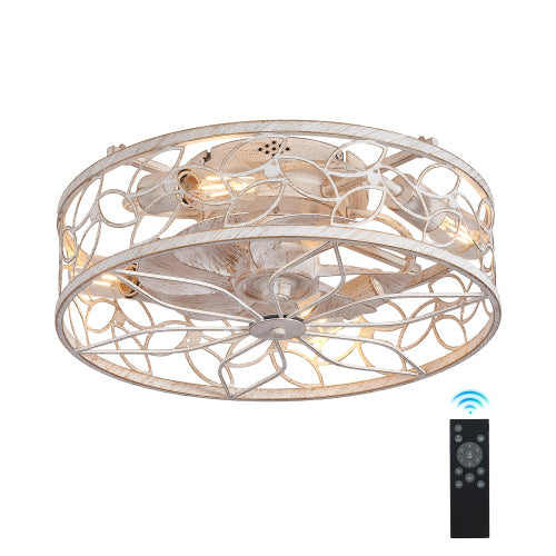18-inch Vintage Caged Ceiling Fan Light (Bulb Not Included)