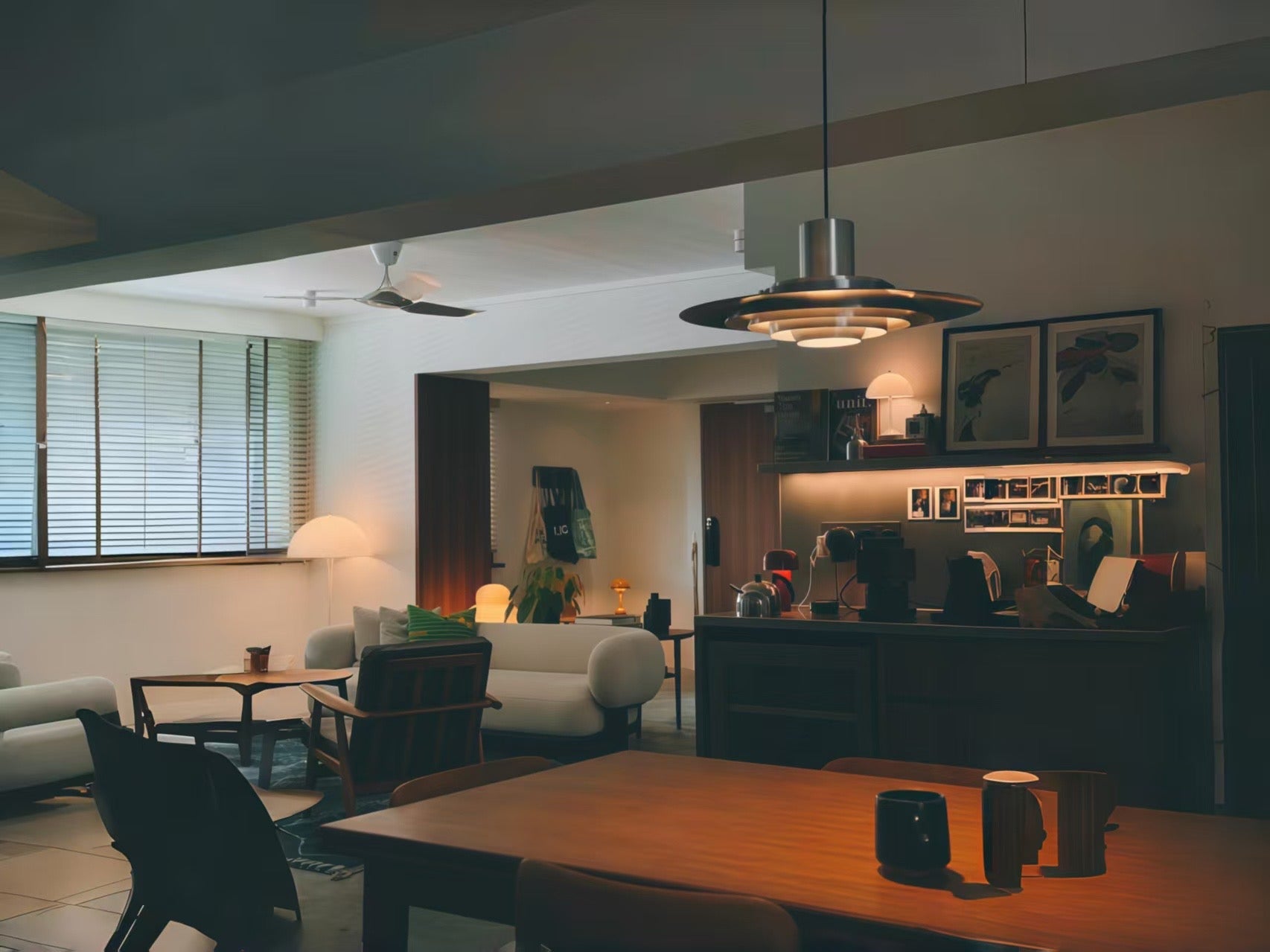 Harmonizing Light, Wood, and Space in Interior Design
