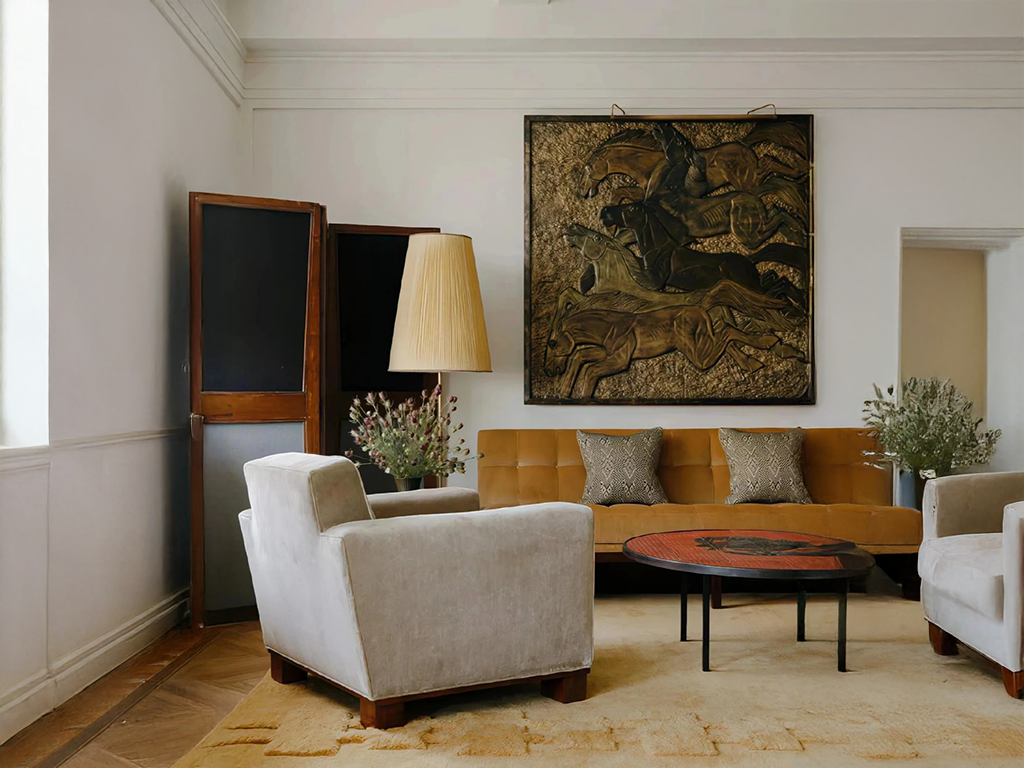 Sculptural Floor Lamp Elevating Artistic Classic Interiors