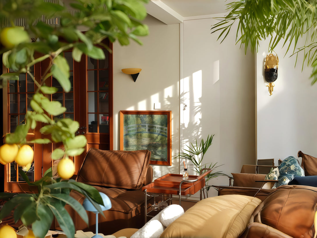Embracing Harmony: A Modern Living Space Infused with Nature and Art