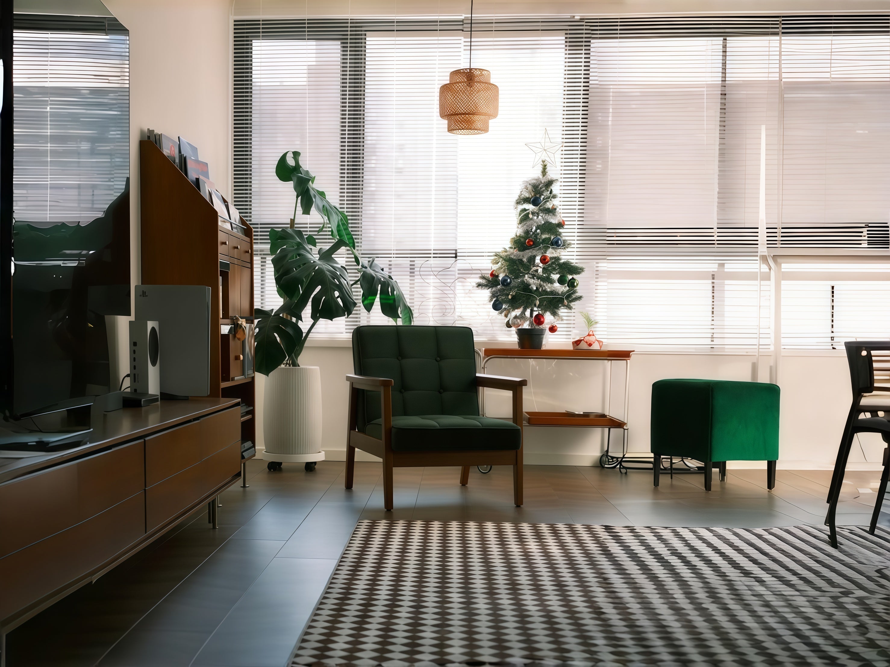 Harmonizing Light, Wood, and Space in Interior Design