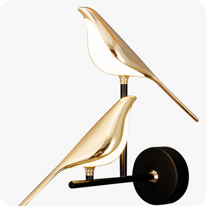 Gold Birds Wall Sconce