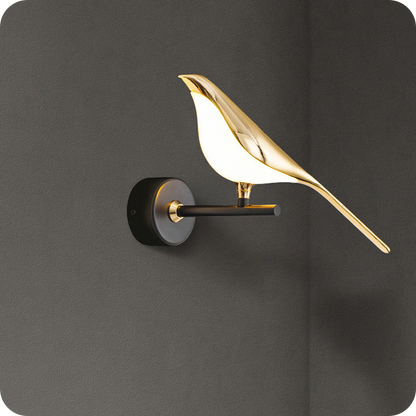 Gold Birds Wall Sconce