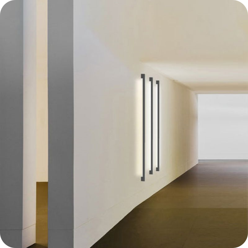 Long Linear Stairwell Wall Sconce