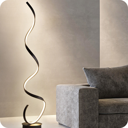 Spiral LED Floor Lamp