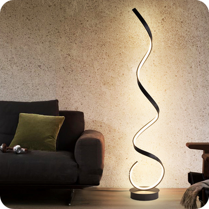 Spiral LED Floor Lamp