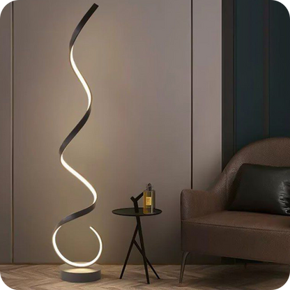 Spiral LED Floor Lamp