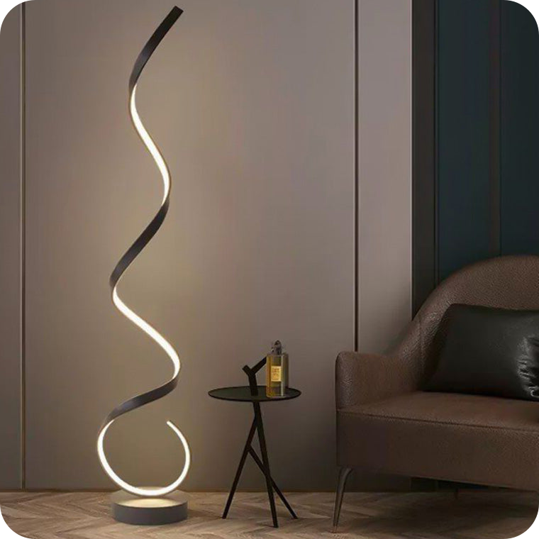 Spiral LED Floor Lamp