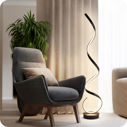 Spiral LED Floor Lamp