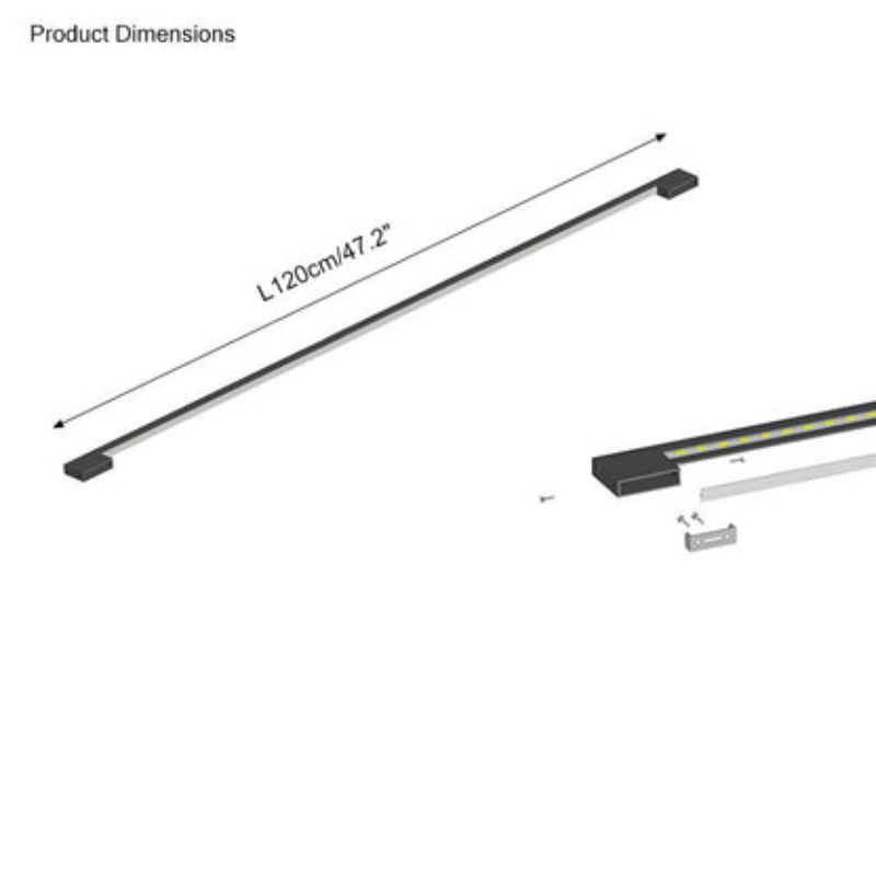 Long Linear Stairwell Wall Sconce