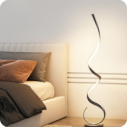 Spiral LED Floor Lamp