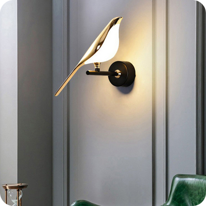 Gold Birds Wall Sconce