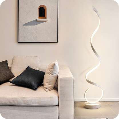 Spiral LED Floor Lamp