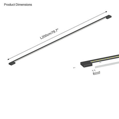 Long Linear Stairwell Wall Sconce
