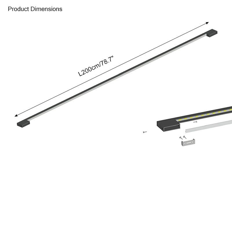 Long Linear Stairwell Wall Sconce