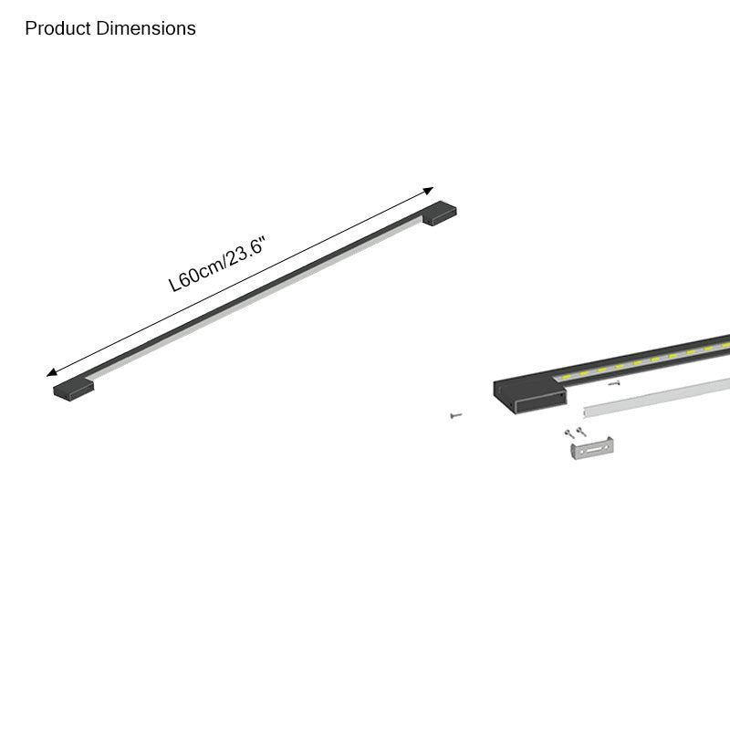 Long Linear Stairwell Wall Sconce