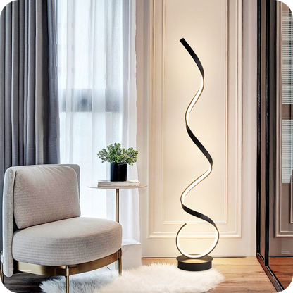 Spiral LED Floor Lamp
