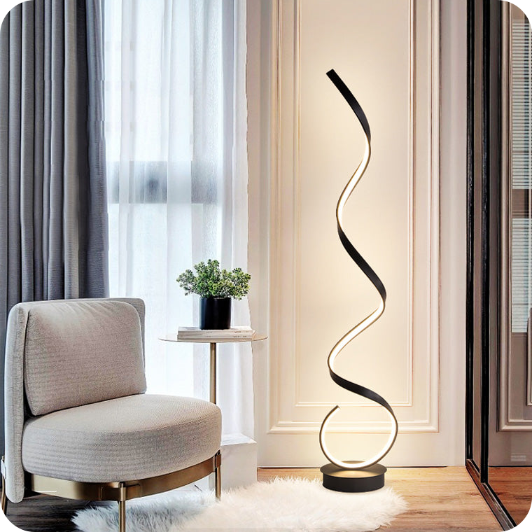 Spiral LED Floor Lamp