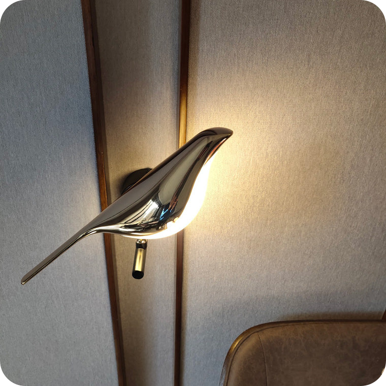 Gold Birds Wall Sconce