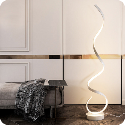 Spiral LED Floor Lamp