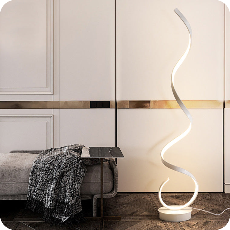 Spiral LED Floor Lamp