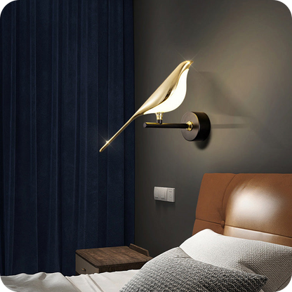 Gold Birds Wall Sconce