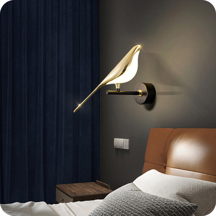 Gold Birds Wall Sconce