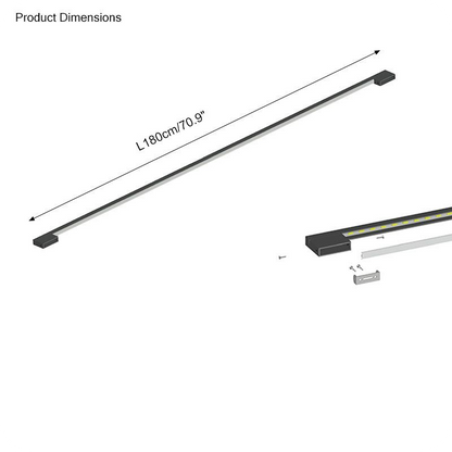Long Linear Stairwell Wall Sconce