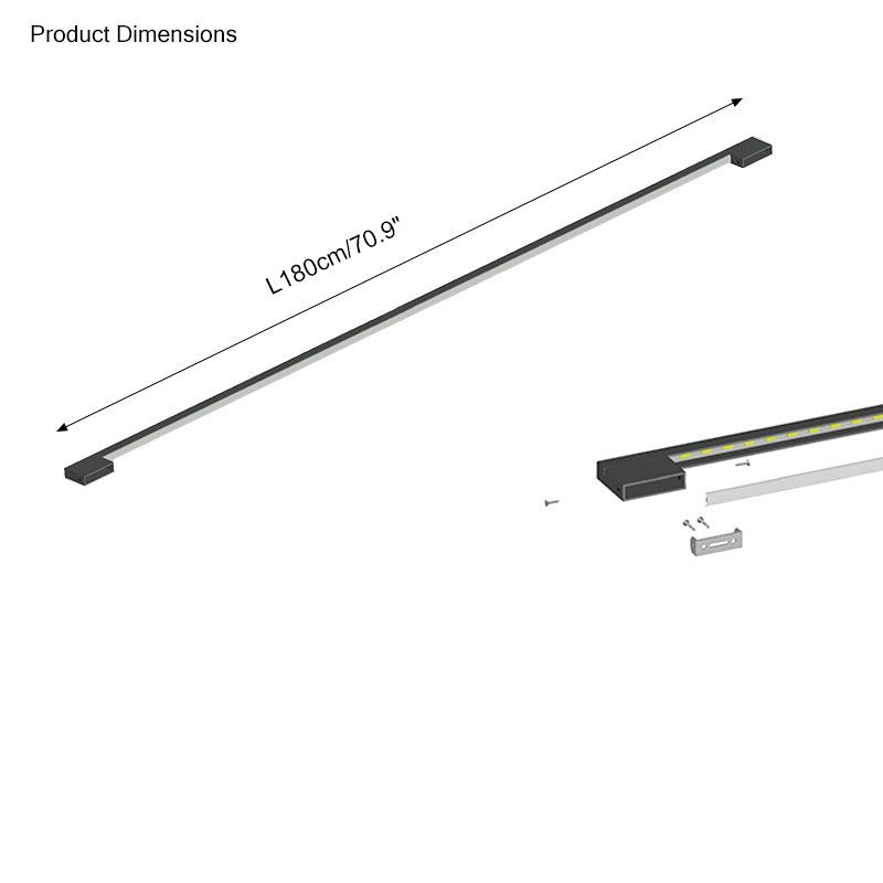 Long Linear Stairwell Wall Sconce