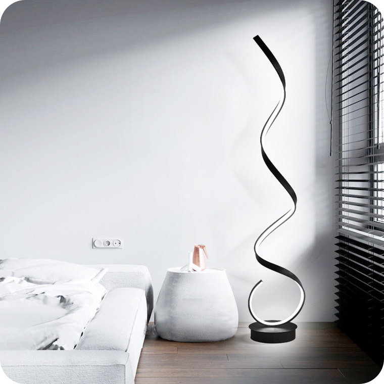 Spiral LED Floor Lamp