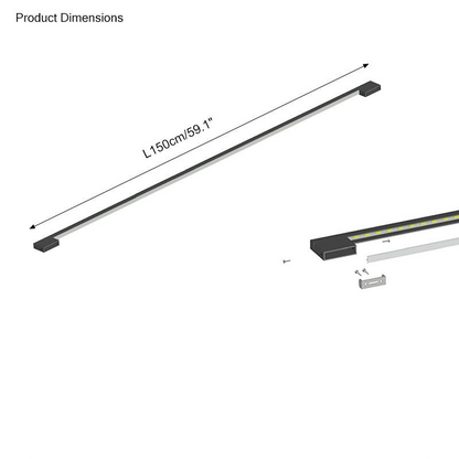 Long Linear Stairwell Wall Sconce