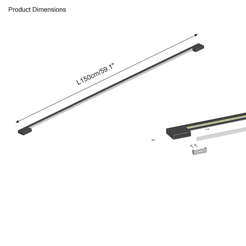 Long Linear Stairwell Wall Sconce