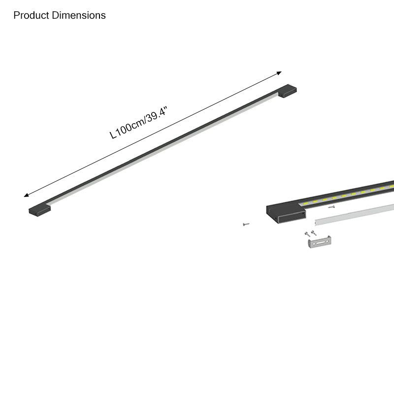 Long Linear Stairwell Wall Sconce