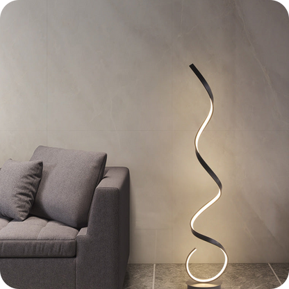 Spiral LED Floor Lamp
