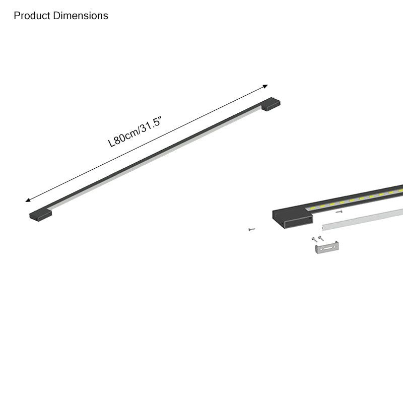 Long Linear Stairwell Wall Sconce