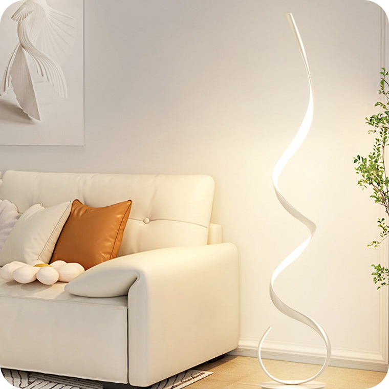 Spiral LED Floor Lamp