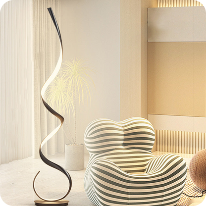 Spiral LED Floor Lamp
