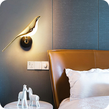 Gold Birds Wall Sconce