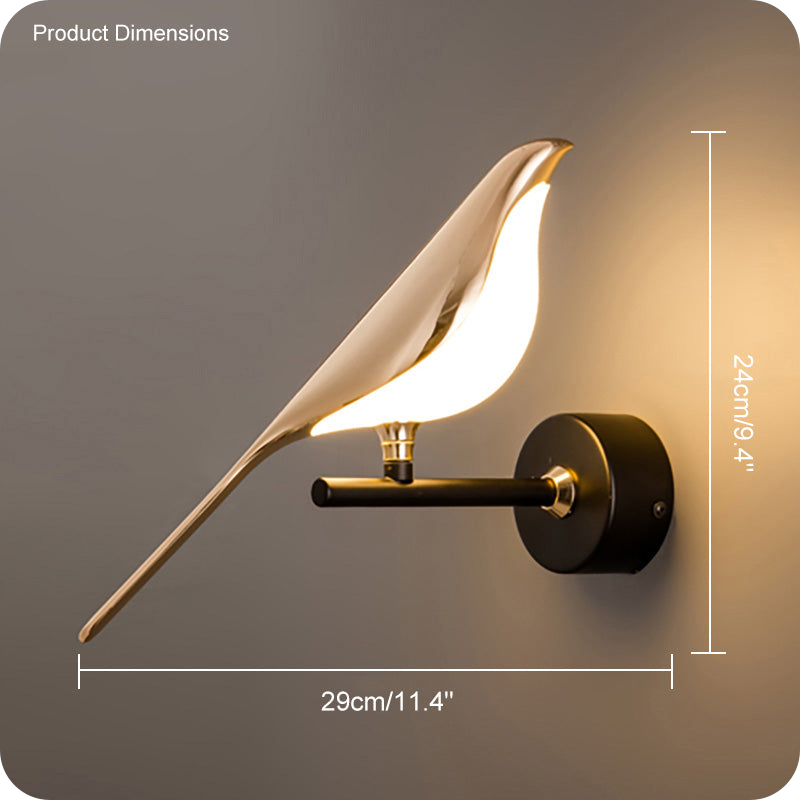Gold Birds Wall Sconce