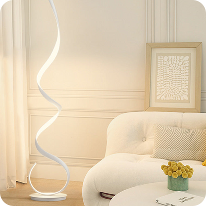 Spiral LED Floor Lamp