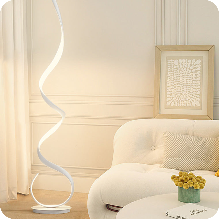 Spiral LED Floor Lamp