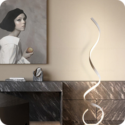 Spiral LED Floor Lamp