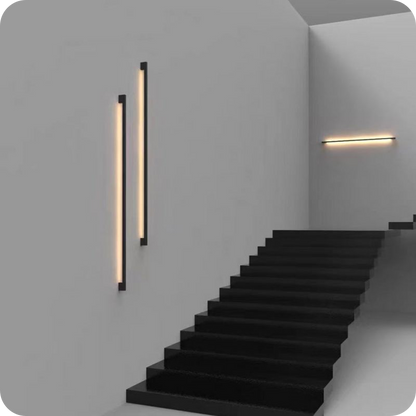 Long Linear Stairwell Wall Sconce